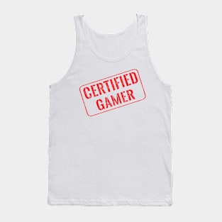 Certified gamer Tank Top